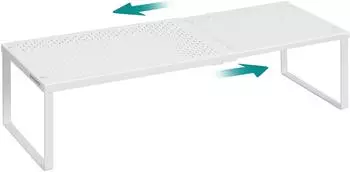 Songmics Gewürzregal ausziehbar, Metall, mattweiss (KCS007W01)