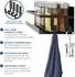 Joeji's Kitchen Magnetisches Gewürzregal 2er-Set mit 4 Haken, schwarz (sb-ucgx-119)