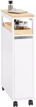SoBuy NSR11 Nischenwagen mit Rollen, 3 Schubladen, 20x79x51cm (NSR11-WN)