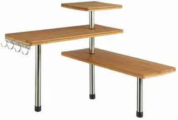 5five Eckregal Bambus, 3 Etagen, 43x39x43cm