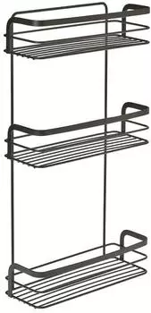 Metaltex Origin Lava Regal 3 Etagen, TouchTherm, matt schwarz (401124000)