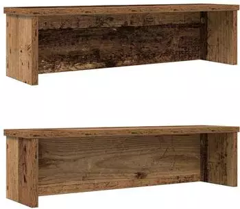 vidaXL Küchenregale stapelbar 2 Stk., Altholz-Optik, 50x15x16cm (860496)