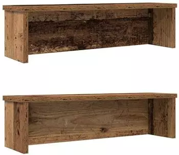 vidaXL Küchenregale stapelbar 2 Stk., Altholz-Optik, 60x15x16cm (860514)