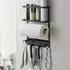 YAMAZAKI Tower Magnetischer Utensilienhalter für Kühlschrank, Metall, schwarz (2745)