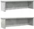 vidaXL Küchenregal stapelbar 50x15x16cm, betongrau, 2 Stk. (860488)