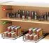 LuxusKollektion Ausziehbares Gewürzregal Metall, Küchen-Organizer (26,4x17,2x5,6cm)