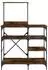 vidaXL Bäckerregal Räuchereiche 90x40x132cm Holzwerkstoff und Metall (845418)