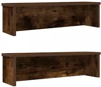 vidaXL Küchenregale stapelbar 2 Stk. räuchereiche 60x15x16cm (860508)