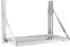 Royal Catering Klappbares Wandregal Edelstahl 60x30cm, 40kg (RC-BFWH6030)