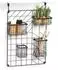Zeller Wand-Organizer 5-tlg., Metall, schwarz, 46x12x60,3cm
