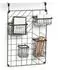 Zeller Wand-Organizer 5-tlg., Metall, schwarz, 46x12x60,3cm