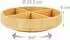 Relaxdays Lazy Susan Drehteller Bambus, rund, 23,5x6cm