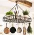 DanDiBo Topfhänger Cocina Deckenregal, Metall, 60cm