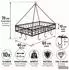 DanDiBo Topfhänger Cocina Deckenregal, Metall, 60cm