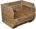Kistenkolli Altes Land Küchenregal Olaf 3er Set, Holz, palisander, 40x33x30cm