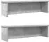 vidaXL Küchenregale stapelbar 2 Stk., betongrau, 60x15x16cm (860506)