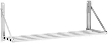 Royal Catering Klappbares Wandregal Stangendesign 100x30cm, 40kg (RC-TFWH100X30)