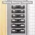 LuxusKollektion Magnetisches Gewürzregal für Kühlschrank, 6er-Set, 12 Haken