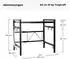 osoltus Küchenregal verstellbar 40-60x36x46cm schwarz
