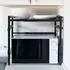 osoltus Küchenregal verstellbar 40-60x36x46cm schwarz