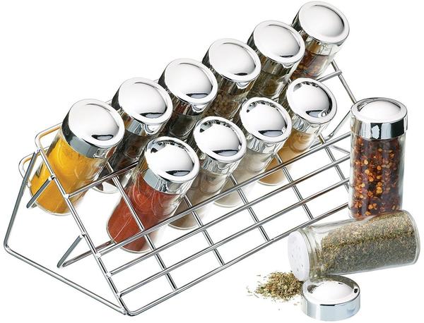Kitchen Craft Gewürzbord mit 12 Glasbehältern