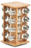Zeller Present Gewürzständer, Bambus, inkl. 16 Gewürzgläser