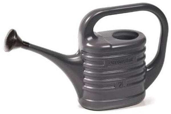 Prosperplast Gießkanne mit Sprinkler ZEBRA 2L Kunststoff Anthrazit