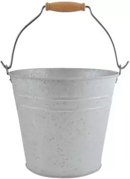 Esschert Altzink-Eimer 5L mit Tannenholzgriff (OZ47)