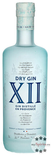 Distilleries et Domaines de Provence Dry Gin Xll 42 % (0,7l )