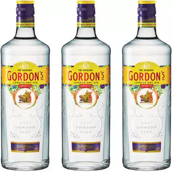 Gordon's London Dry Gin Alkohol, 3er ( 0,7 l) New Design, 37,5% 721484