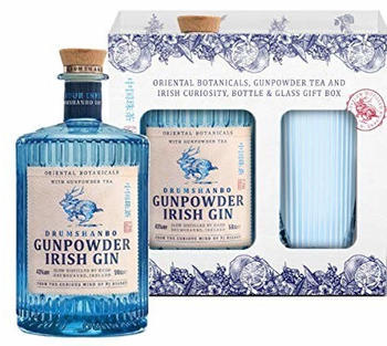 The Shed Distillery Drumshanbo Gunpowder Irish Gin 43% 0,5l + Glas