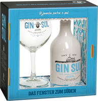 Gin Sul Dry Gin 43% Vol. 0,5 Liter im Geschenkarton mit Glas