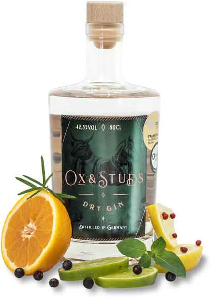 Ginstitution Ox & Studs Dry Gin 42,5% 0,5l