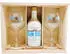 0,5l Geschenkbox aus Holz mit Gäsern: Gin Sul Dry Gin 43%