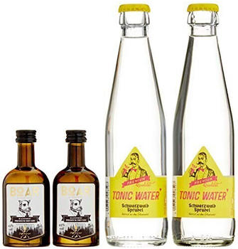 BOAR Black Forest Premium Dry Gin 43% 2x0,05l Edition Heimatmomente + 2x0,25l Tonic Water