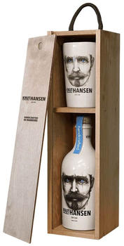 Knut Hansen Dry Gin 0,5l 42% in Holzkiste mit Becher
