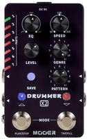 MOOER ME DRUMMER X2, MOOER Drummer X2 Stereo Drum Machine Pedal