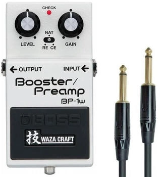 Boss BP-1W Booster Preamp Waza Craft Edition + keepdrum Klinkenkabel