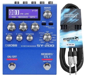 Boss SY-200 Synthesizer Effektgerät + keepdrum Kabel