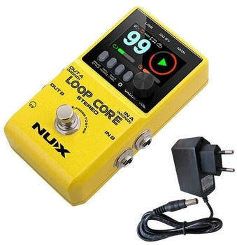 nu-X Nux Effektger&auml;t Loop Core Stereo Looper-Pedal mit Netzteil
