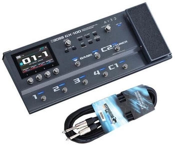 Boss GX-100 Multi-Effektgerät mit Klinken-Kabel