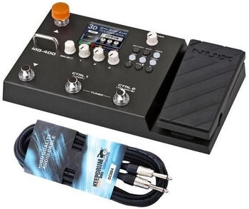 nu-X Nux MG-400 Multi-Effektgerät für Gitarre mit Kabel