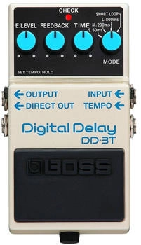 Boss DD-3T Delay mit FS-5U Fußtaster mit Patchkabel