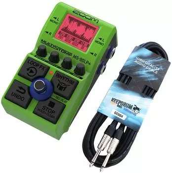 Zoom MS-90 LP+ Looper-Pedal mit Kabel (ms90lp+-gc043m)