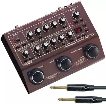 Boss AD-10 Preamp Multi-Effektgerät für Akustikgitarre (AD-10)