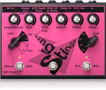 Behringer Ring Stinger Ring-Modulation Effektpedal für Gitarre (0709-ALT86-001)