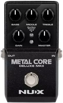 nu-X Metal Core Deluxe MKII Verzerrer-Pedal für Gitarre (Metal Core Deluxe MKII)