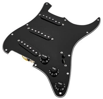 Fender 65 Strat Pre-Wired Pickguard Black