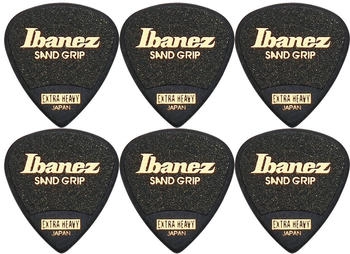 Ibanez Grip Wizard Sand Extra Heavy - 6er Pack PA16XSG black