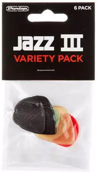 Dunlop Dunlop Variety Pick 6 Players Pack Jazz III